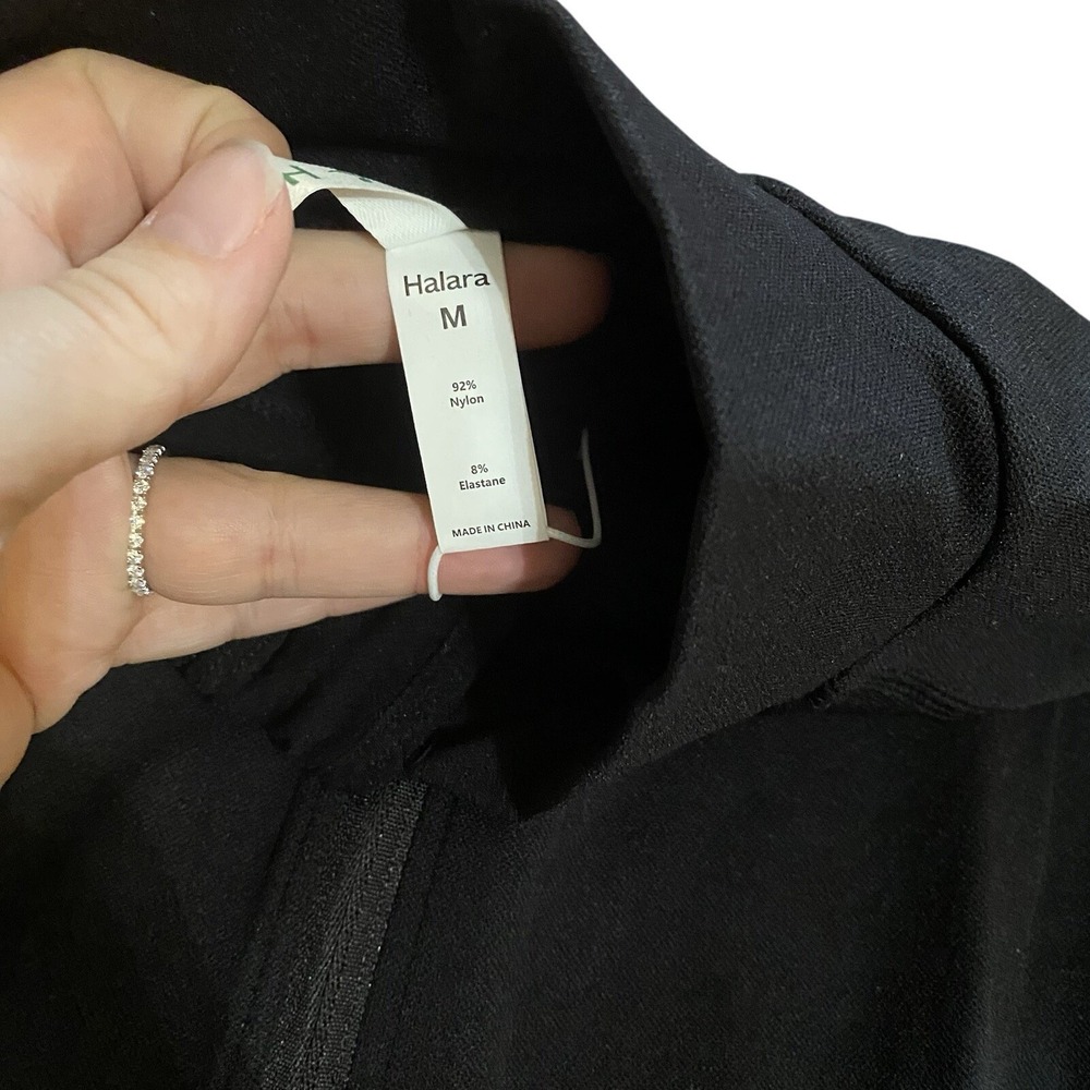 Halara OneForm Seamless Flow Collar Zip Up Jacket Raglan Thumb Hole Black M NWT - Picture 9 of 10